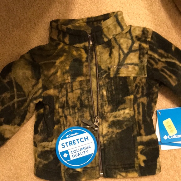 Baby Camo Columbia fleece jacket